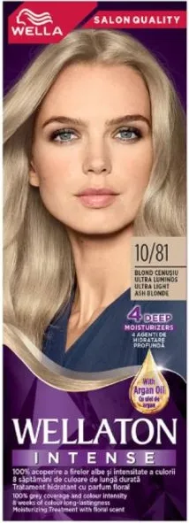 Wella WELLATON боя за коса 10/81 ултра светло пепеляво русо