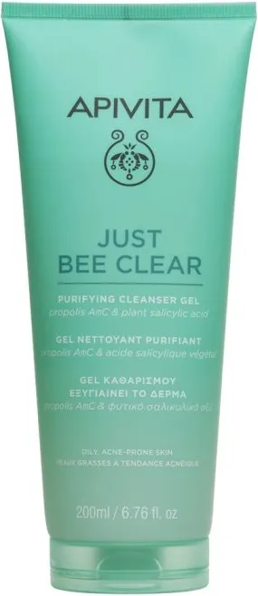 Apivita Just Bee Clear Почистващ гел за лице, 200 мл