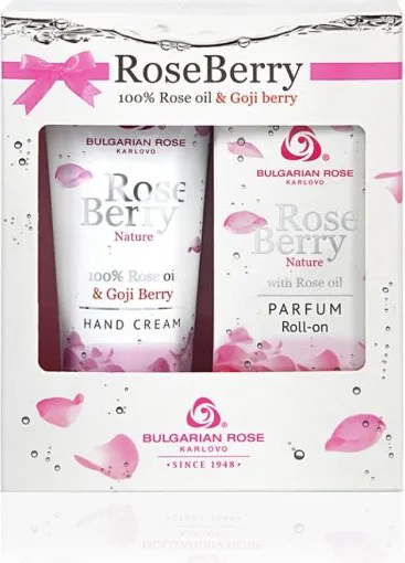 Rose Berry Nature Комплект Парфюм рол он + Крем за ръце Българска роза