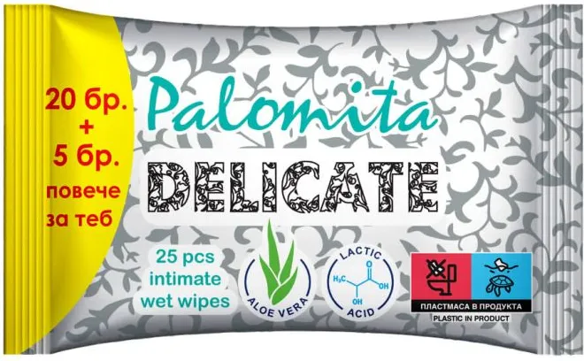 Palomita Delicate Интимни мокри кърпи 20 бр