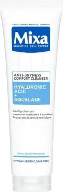 Mixa Hyaluronic Acid + Squalane Anti-Dryness Cleanser Почистващ гел против изсушаване 150 мл