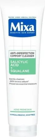 Mixa Salicylic Acid + Squalane Anti-Imperfection Cleanser Почистващ гел против несъвършенства 150 мл