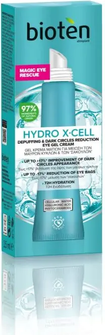 Bioten Hydro X-cell Depuffing&Dark Circles Reduction Eye Gel Cream Хидратиращ околоочен крем 15 мл