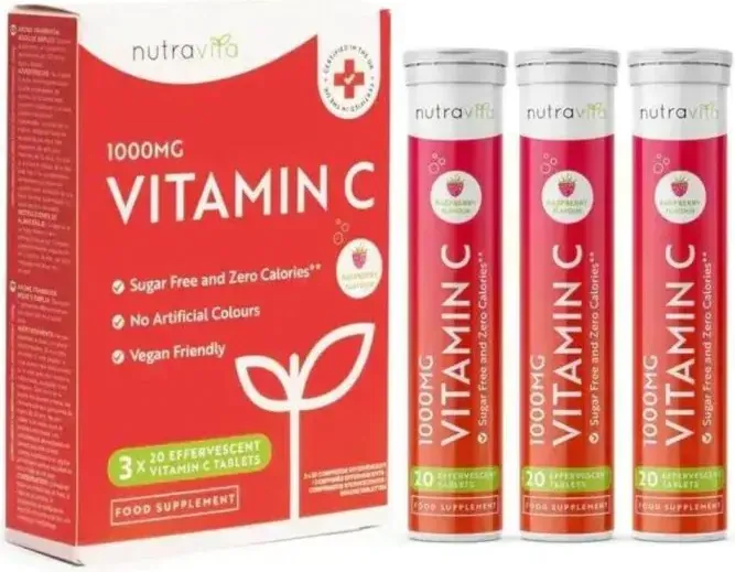 Витамин C 1000 мг х 60 разтворими таблетки Nutravita