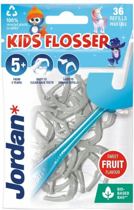 Jordan Kids Flosser Детски конец за зъби х 36 бр