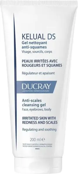 Ducray Kelual DS Почистващ пенещ се гел за лице и тяло 200 мл