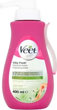 Veet Silk & Fresh Депилиращ крем за нормална и суха кожа 400 мл