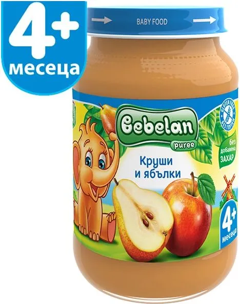 Ovko Bebelan Круши и ябълки Пюре 4М+ 190 гр