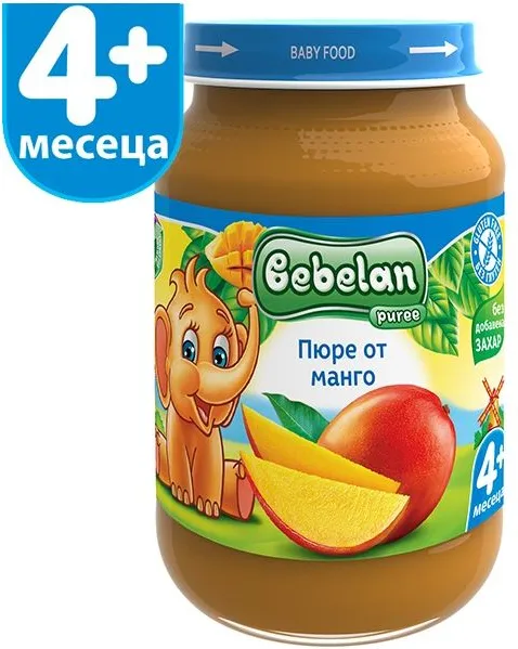 Bebelan Ovko Пюре от манго 4М+ 190 гр