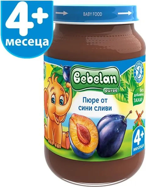 Ovko Bebelan Пюре от сини сливи 4М+ 190 гр