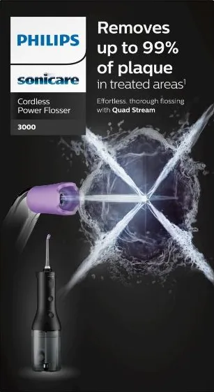 Зъбен душ черен Philips Sonicare Power Flosser HX3806/33