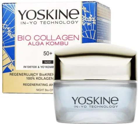 Yoskine Bio-Collagen Нощен крем против бръчки 50+ 50 мл