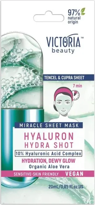 Victoria Beauty Hydra Shot Хиалурон лист-маска за лице 20 мл