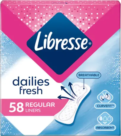 Libresse Dailies Fresh Regular Ежедневни дамски превръзки x58 бр