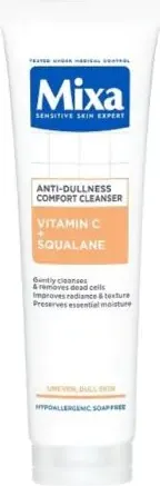 Mixa Vitamin C + Squalane Anti-Dullness Cleanser Почистващ гел за лице против повяхнала на вид кожа 150 мл