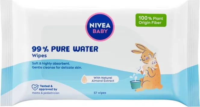 Nivea Baby Fresh & Pure Мокри кърпи с лек лосион х 57 броя