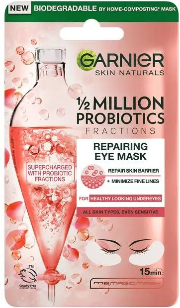 Garnier Skin Naturals Probiotics Хартиена обновяваща маска за очи 6 гр