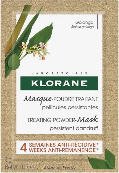 Klorane Galangal Третираща маска за коса против упорит пърхот 3 гр х 8 бр
