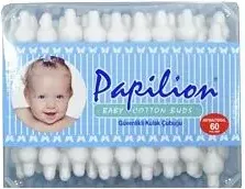 Papilion Baby Cotton Buds Клечки за уши за бебета 60 бр