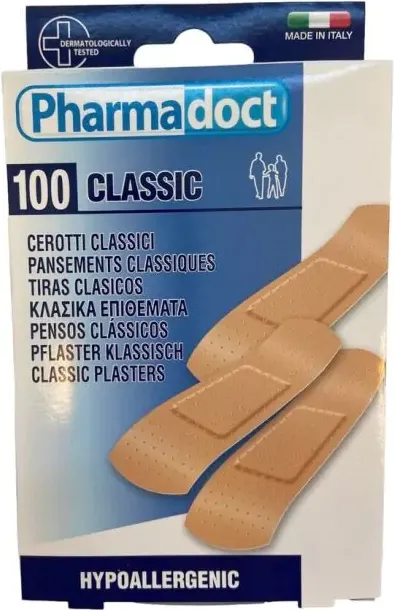Pharmadoct Classic Водоустойчив пластир х 100 броя