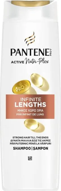 Pantene Pro-V Miracles Infinite Lengths Шампоан за укрепване на средна и дълга коса 300 мл