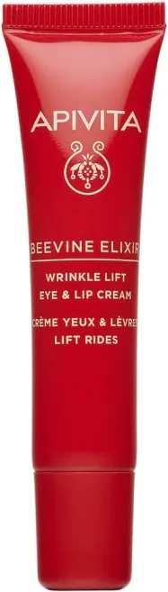 Apivita Beevine Elixir Коригиращ бръчките и стягащ крем за околоочен контур и устни 15 мл