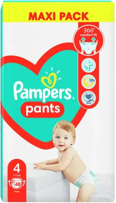 Пелени-гащички Pampers Pants Размер S4 Maxi 48 бр Procter & Gamble