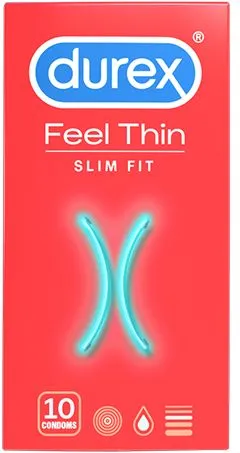 Durex Feel Thin Slim Fit презервативи 10 бр