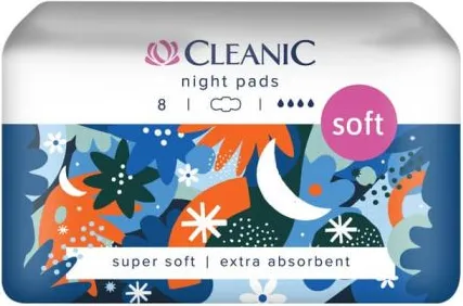 Cleanic Soft Нощни дамски превръзки х 8 бр