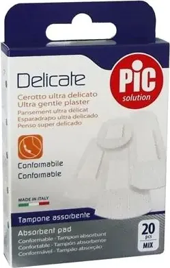 PIC Solution Delicate Mix Пластири деликат микс х20 бр Artsana Italia