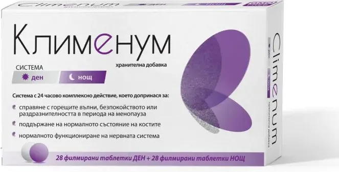 NaturProdukt Клименум Система Ден и Нощ при менопауза х28+28 таблетки