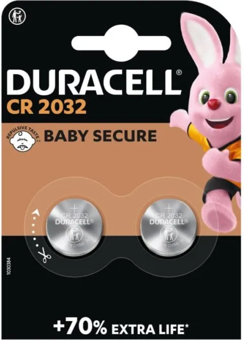 Duracell Литиева батерия CR2032 2 бр