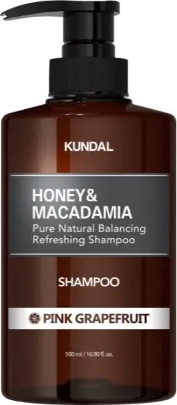 Kundal Honey & Macadamia Shampoo Pink Grapefruit Шампоан с мед, макадамия и аромат розов грейпфрут 500 мл