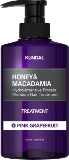 Kundal Honey & Macadamia Treatment Pink Grapefruit Балсам с мед, макадамия и аромат розов грейпфрут 500 мл