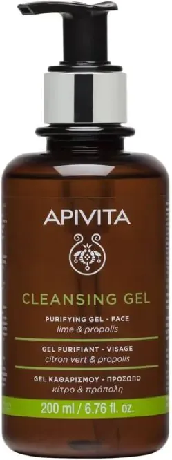 Apivita Cleansing Нежен антисептичен почистващ гел за смесена и мазна кожа 200 мл