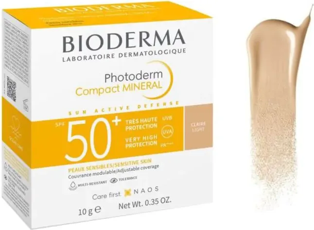 Bioderma Photoderm Слънцезащитна минерална пудра SPF50+ Светъл цвят 10 г