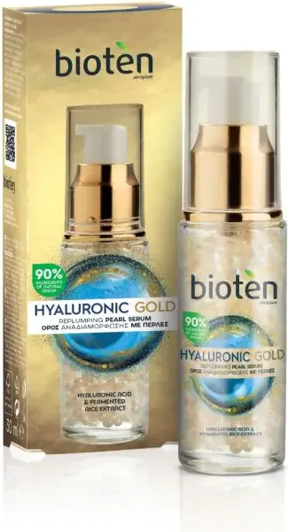 Bioten Hyaluronic Gold Уплътняващ перлен серум 30 мл