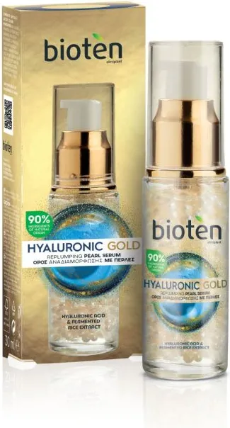 Bioten Hyaluronic Gold Уплътняващ перлен серум 30 мл