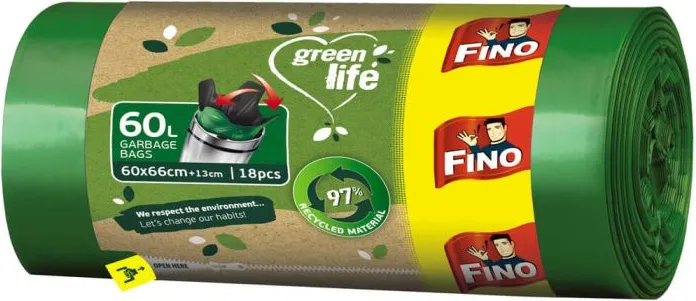 Fino Green Life Easy Pack Торби за смет 60 л 18 бр.