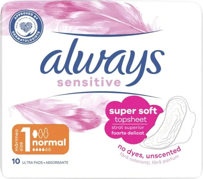 Always Sensitive Ultra Normal Plus Дамски превръзки x 10 бр