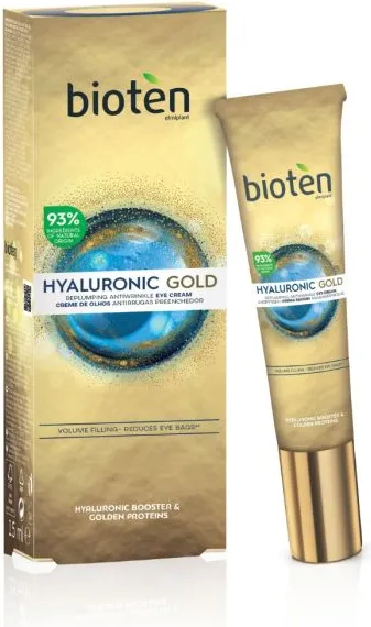 Bioten Hyaluronic Gold  Уплътняващ околоочен крем 15 мл