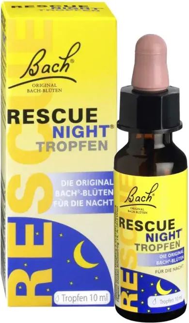 Bach Rescue Night Капки при безсъние и тревожност х10 мл Nelsons