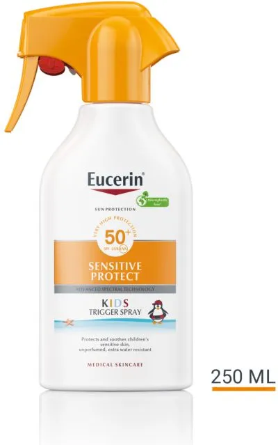 Eucerin Sensitive Protect Kids Слънцезащитен спрей за деца - помпа SPF50+ 250 мл