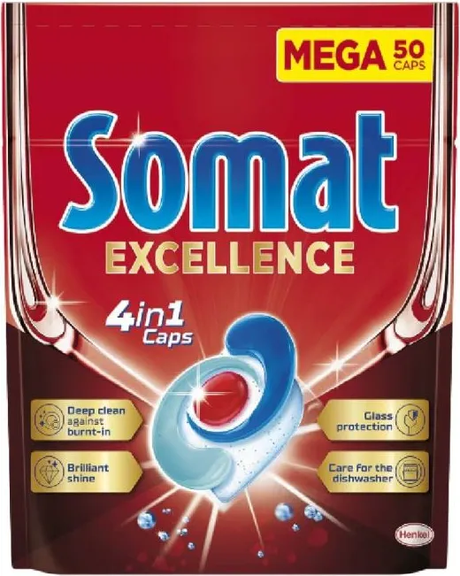 Somat Excellence Premium Таблетки за съдомиялна машина 4в1 х 50 бр