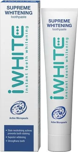 IWHITE Supreme Whitening Избелваща паста за зъби 75 мл