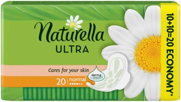 Naturella Ultra Normal Дневни дамски превръзки с лайка 20 бр