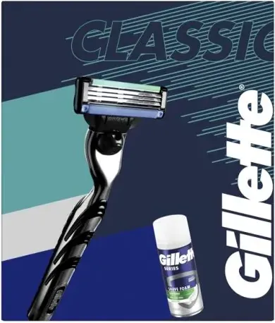 Gillette Mach3 Самобръсначка с 1 ножче + Series Пяна за бръснене 100 мл Комплект