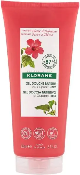 Klorane Подхранващ душ-гел с цвят от хибискус 200 мл