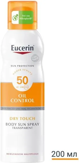 Eucerin Sun Sensitive Protect Слънцезащитен прозрачен охлаждащ спрей-аерозол SPF50 200 мл