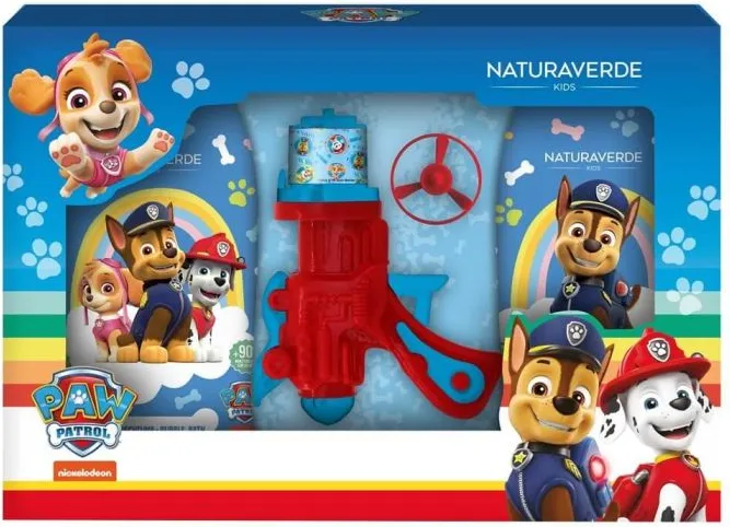 Disney Paw Patrol Коледа 2024  Душ пяна 250 мл + Шампоан 250 мл + Пистолет с перка Комплект